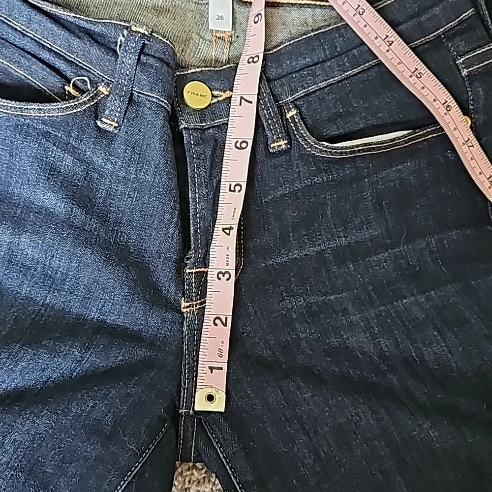 STUNNING FRAME DARK SKINNY LE SKINNY DE JEANNE JEANS - Picture 13 of 13